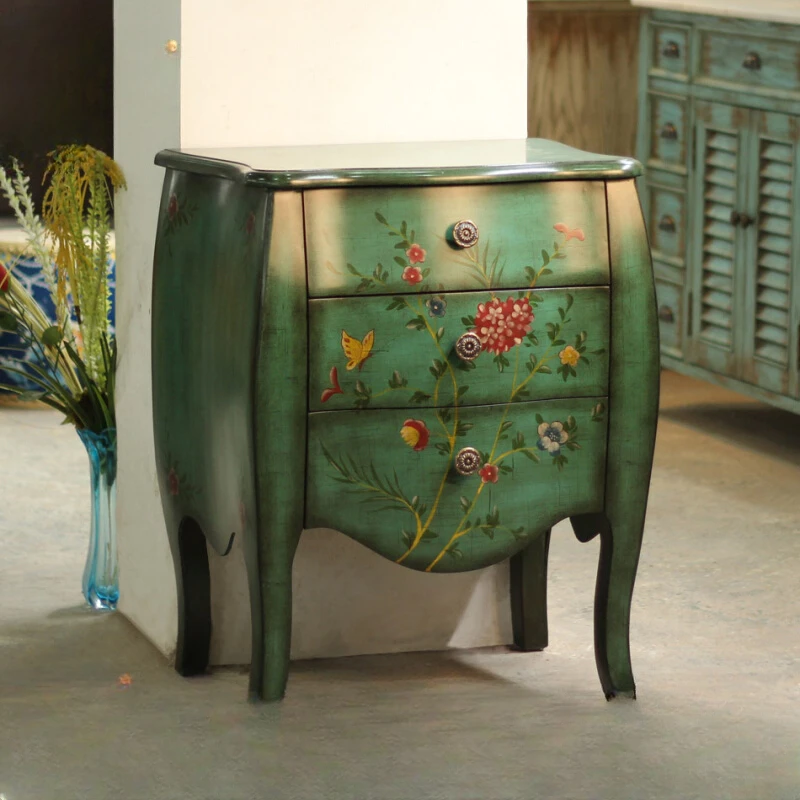 

Special Locker Three-Bucket Bedside Table Small Storage Cabinet Sofa Cabinet Chest of Drawers Sitting Room Cabinet