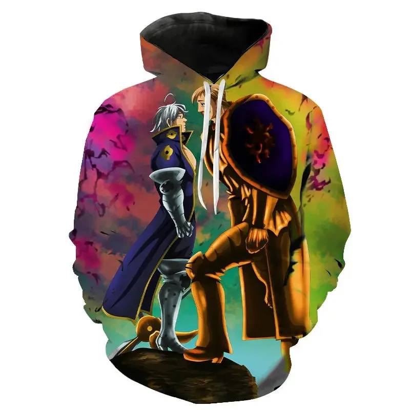 

2023 New Anime The Seven Deadly Sins Escanor 3D Print Men Women Children Hoodies Sweatshirts Pullover Harajuku Hoody