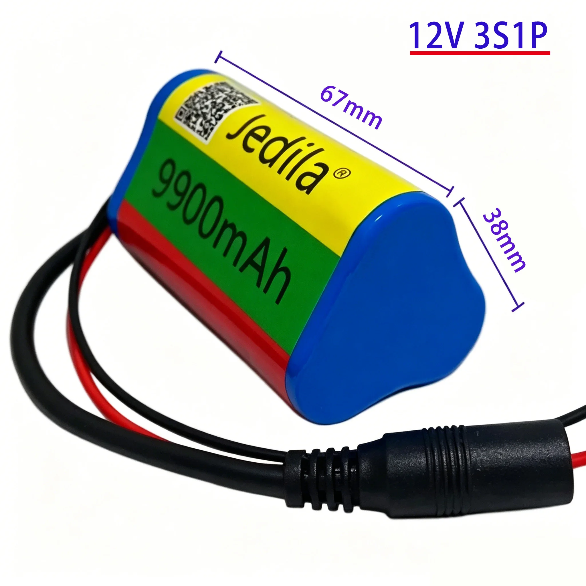 Nuova Batteria al Litio 12V 9900 mAh 3S1P/3S2P. Pacco Batteria al Litio 18650 Ricaricabile con Protezione. - immagine 5