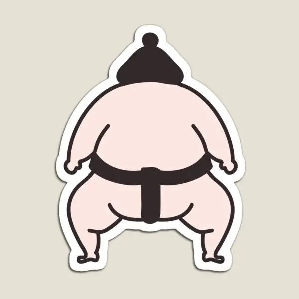 Sumo Fighter Magnet Kids Decor Funny Home Baby Cute Colorful Magnetic Toy  Holder Refrigerator Stickers for Fridge Organizer