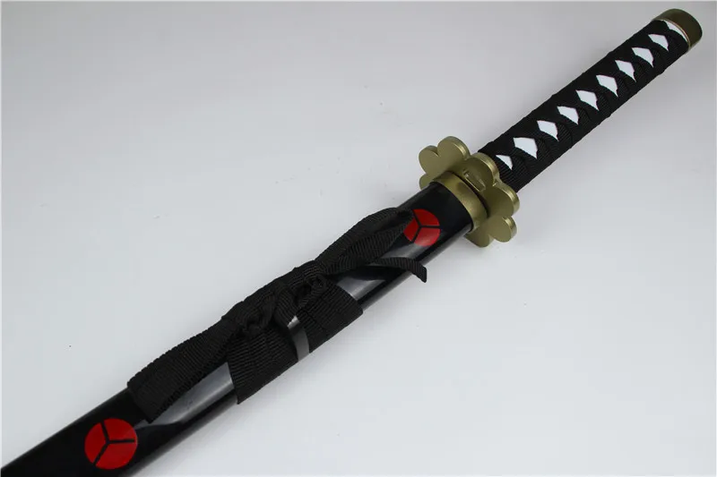 Roronoa Zoro-espada modelo de juguete, Katana samurái de simulación,  cuchillo de bambú, Arma de madera, accesorio de decoración de escritorio,  104CM, 1:1