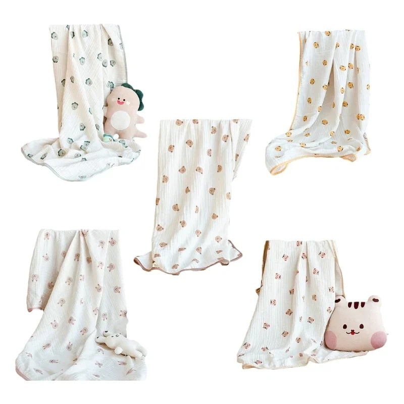 

2-Layer Swaddle Blanket Baby Cotton Gauze Infant Kids Sleeping Bedding Crib Accessory Comfortable Baby Quilts Drop Shipping