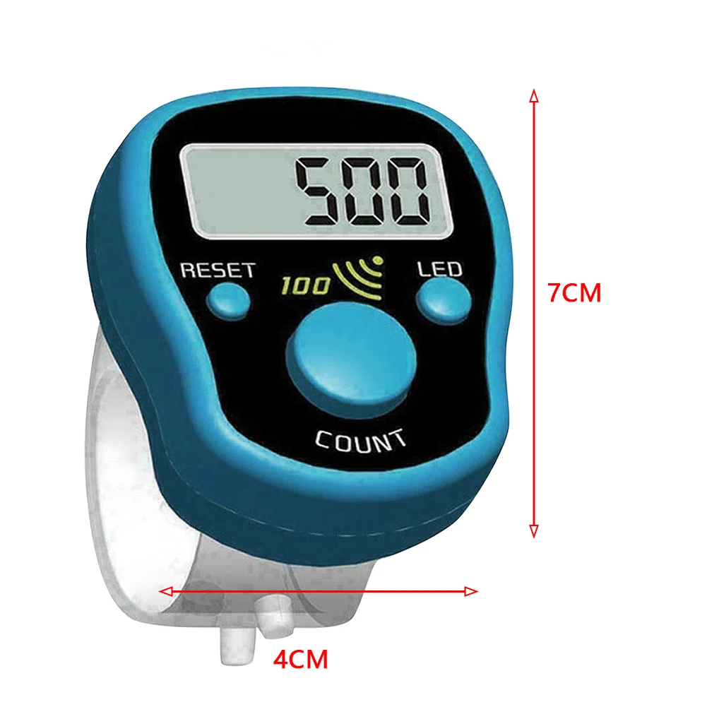 Lot de 15 mini compteurs de doigts numériques à LED avec poche 21D, compteur  manuel mécanique