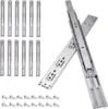 14inch Soft Self Close Drawer Slides 6 Pairs (12pcs) Full Extension Ball Bearing Drawer Slides 3 fold Full Stretch Side Mount 2