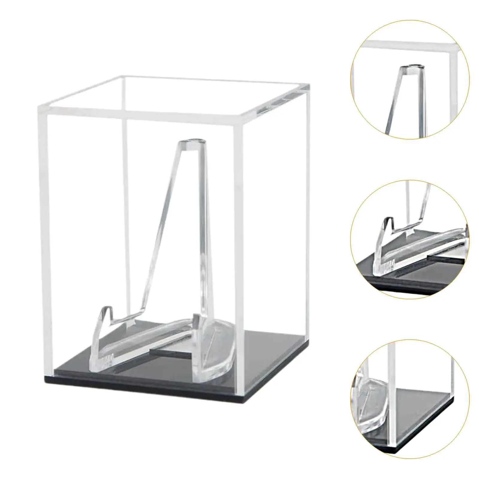 Guitar Pick Display Box with Stand Rack Storage Box Guitar Pick for Guitarists Electric Bass Ukulele Lover Players Musician
