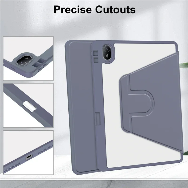 360° Rotating Magnetic Acrylic Tablet Case for Huawei MatePad SE 11 Inch