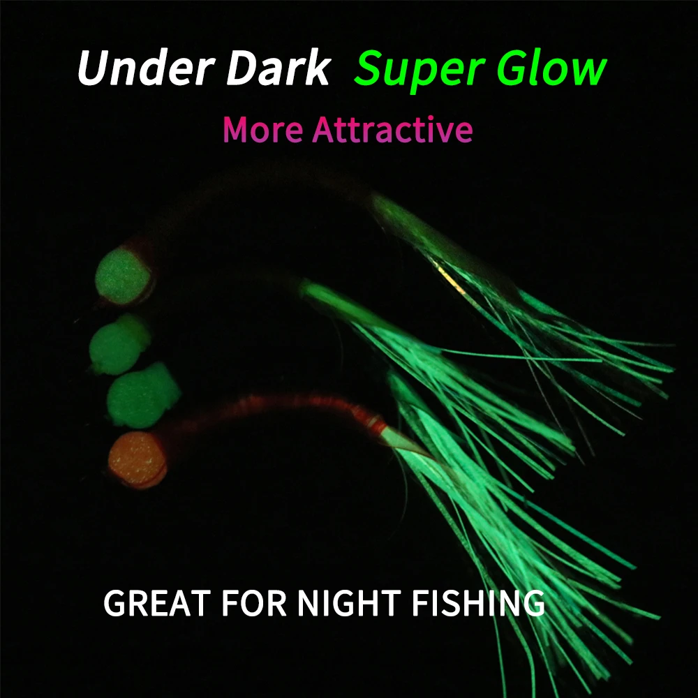 Blue glow in the dark fishing worms, These glowing fishing …