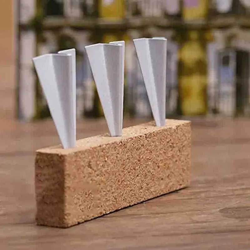 6Pcs/Set 4*2cm Creative Airplane Shape Thumbtack Mini Pin Thumb Tack Cork Message Board Pushpin For Home Office Wall Thumbtacks push pins