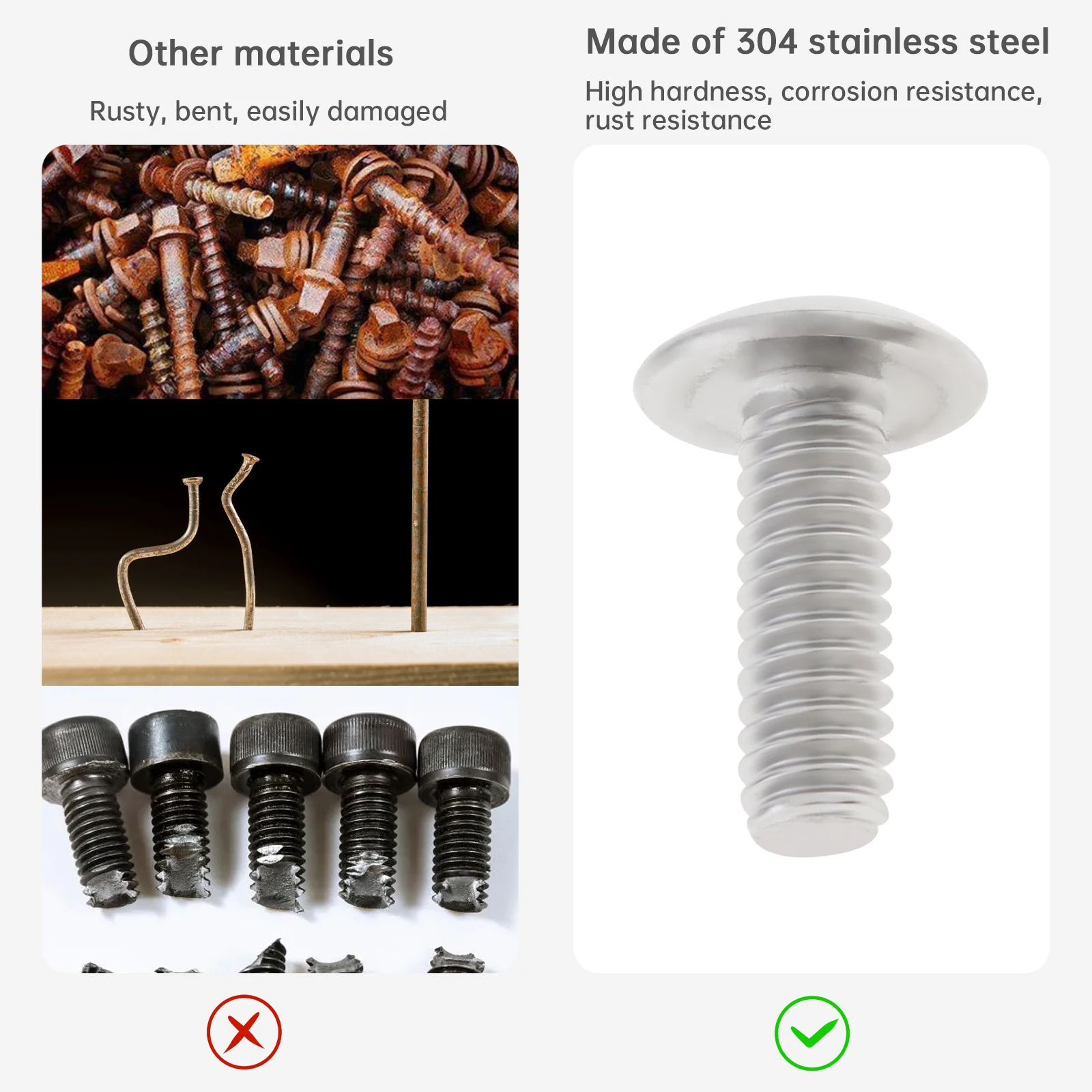 100 Pieces - 8-32 X 1/2" Phillips Truss Head Machine Screws, Stainless Steel 18-8, By Fastenere