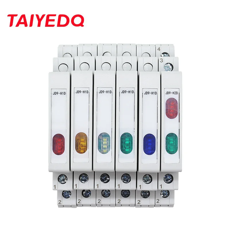 Din-Rail-Indicator-Light-230V-AC-DC-Modular-Din-Rail-Lamp-Indicator ...