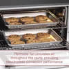 Wolf Gourmet Elite Digital Convection Toaster Oven with Temperature Probe, Stainless Steel and Red Knobs 4