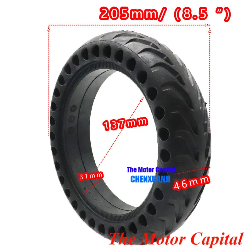 Dimensioni 8.5 Pollici A Nido D'Ape Pneumatico Solido 8.5X2 Per Xiaomi Mijia M365 & Pro Scooter Elettrico 8.5 X2.0