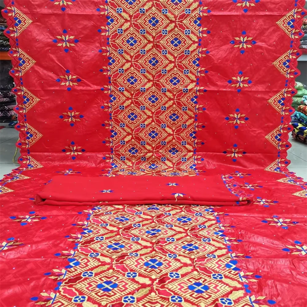 

2022 African Bazin riche Fabric With Stones New Arrival Embroidery French Basin Riche Nigerian Material For Wedding Dress y74-32