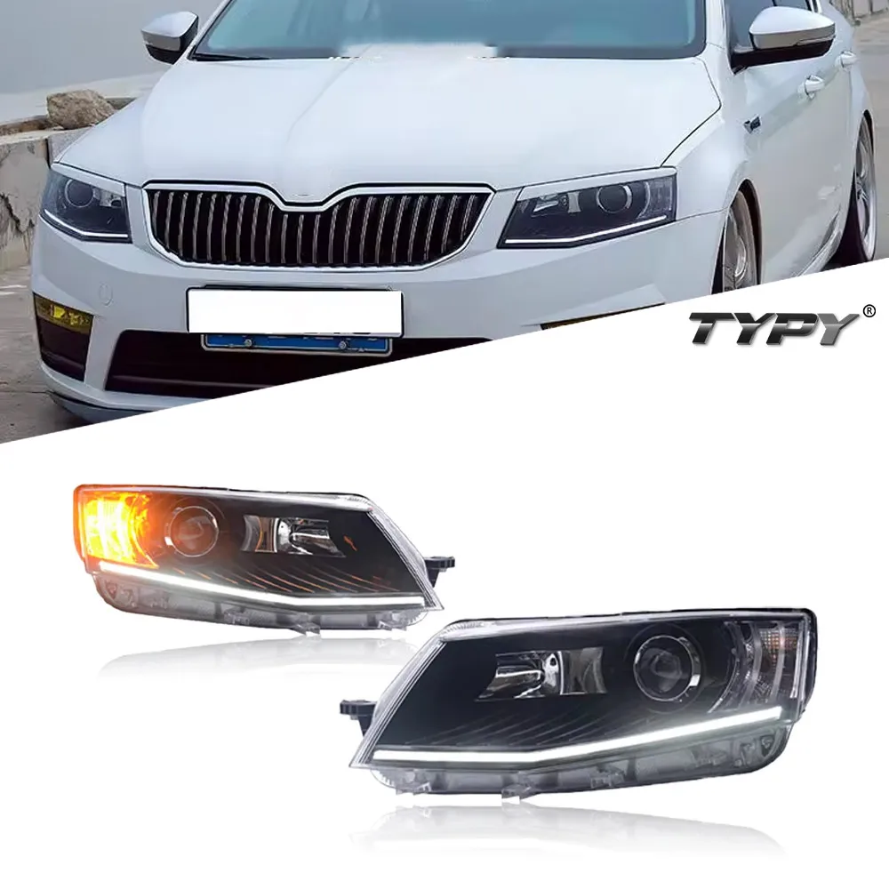 CarHeadLampAssemblyForSkodaOctaviaHeadlights20152017Upgrade