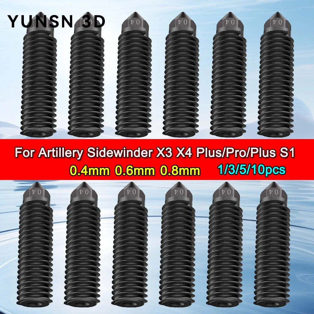 Artillery Sidewinder SW-X4 Pro Plus Kit Hotend Avec Ventilateur Dissipateur De Chaleur Bloc En Aluminium Buse Tige Chauffante Thermistance Pièces D'imprimante 3D
