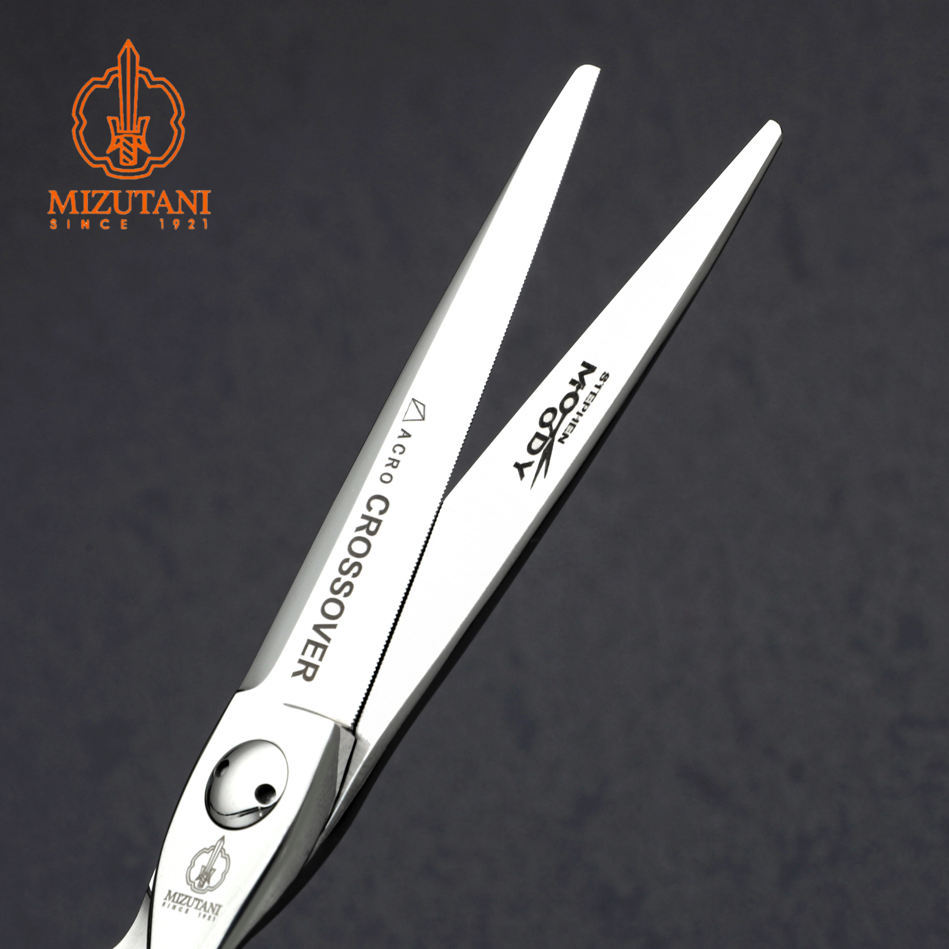 MIZUTANI 전문 미용 가위 세트, 톱니 모양 블레이드 가위, 440c 스틸 헤어 커팅 도구, 5.5-6.0 인치