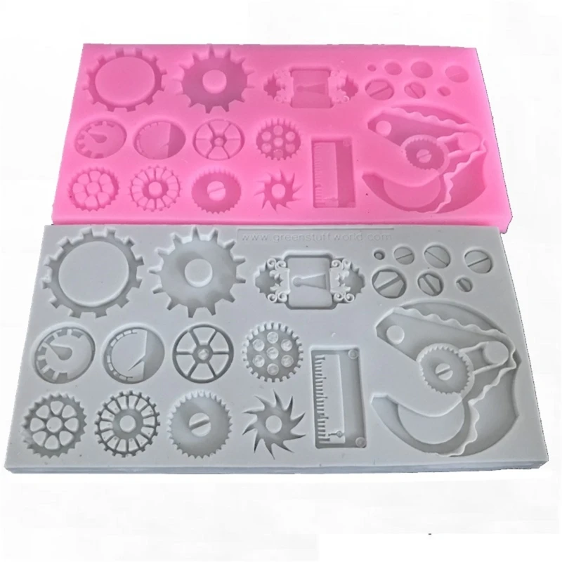 

Candy Making Mold Silicone Steampunk Cake Decoration for Sugarcraft Cupcake Clay