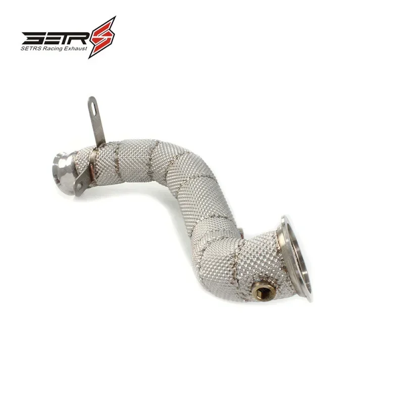C Series W205 Right Section High flow Pipes branch downpipe Exhaust Pipe with