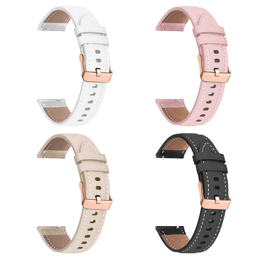 삼성 갤럭시 워치 6 클래식 가죽 시계 밴드, 20mm 밴드 벨트, 44mm, 40mm, 43mm, 47mm, 42mm, 46mm 스트랩