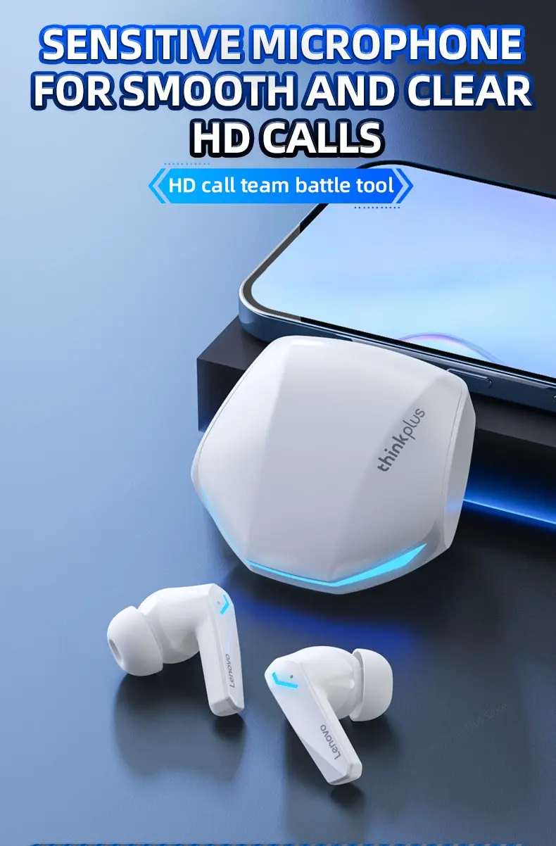 Lenovo gm2 pro Bluetooth 5,3 Kopfhörer Sport Kopfhörer drahtlos In-Ear Gaming mat gerénger Latenz Dual Mode Musek Kopfhörer nei