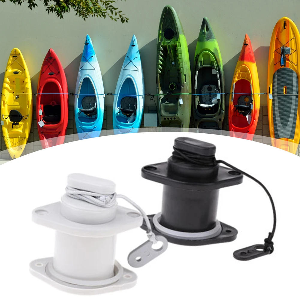 

1 Piece Boat Scupper Valve PVC Plastic Lightweight With Pull Cord Boat Accessories For Most Kayaks Inflatable Boats River Rafts