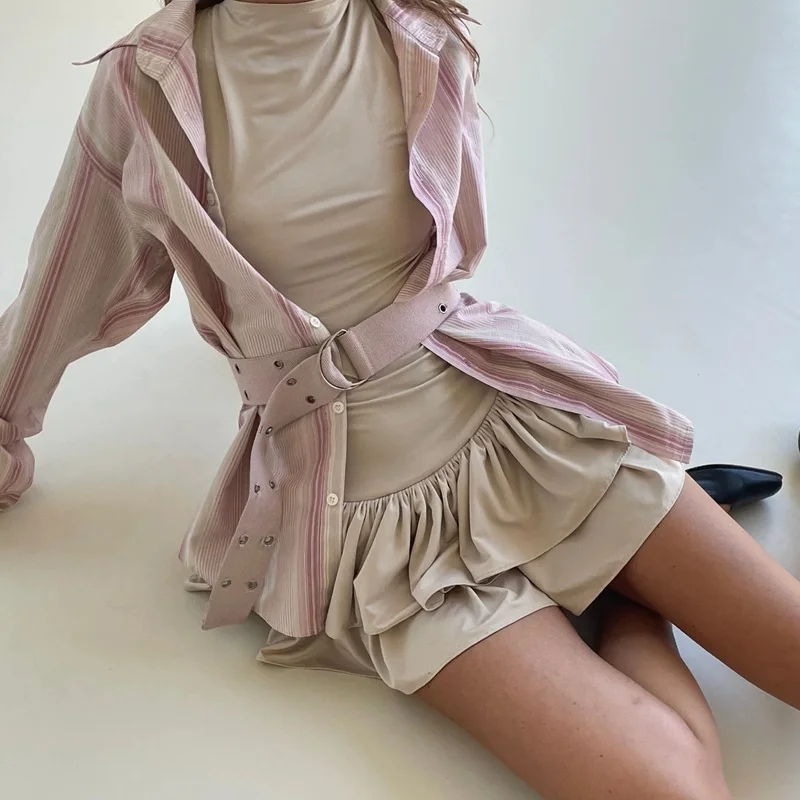 Vestidos elegantes para mujer, sexys, de color liso, cuello redondo, sin mangas, con dobladillo con volantes, vestidos para salir, fiestas y clubes.