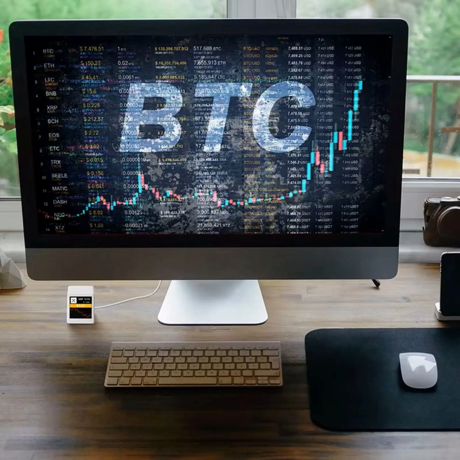 Bitcoin Price Display Ticker with Smart Weather Clock: A Real-World Review  for Traders and Crypto Enthusiasts