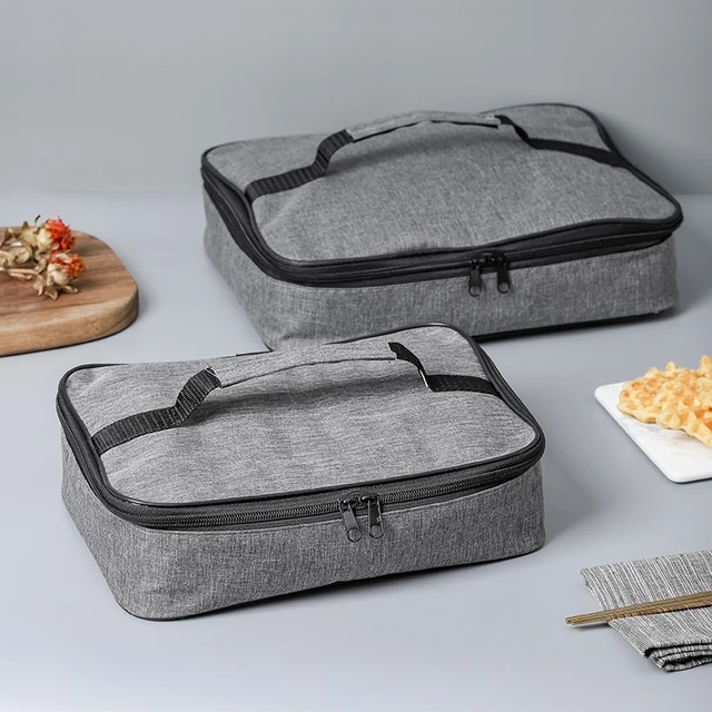 Sac à lunch isotherme carré pour femme, glacière thermique, boîte à bento,  sacs alimentaires Electrolux, voyage portable, pique-nique, livraison de  repas, récipient - AliExpress