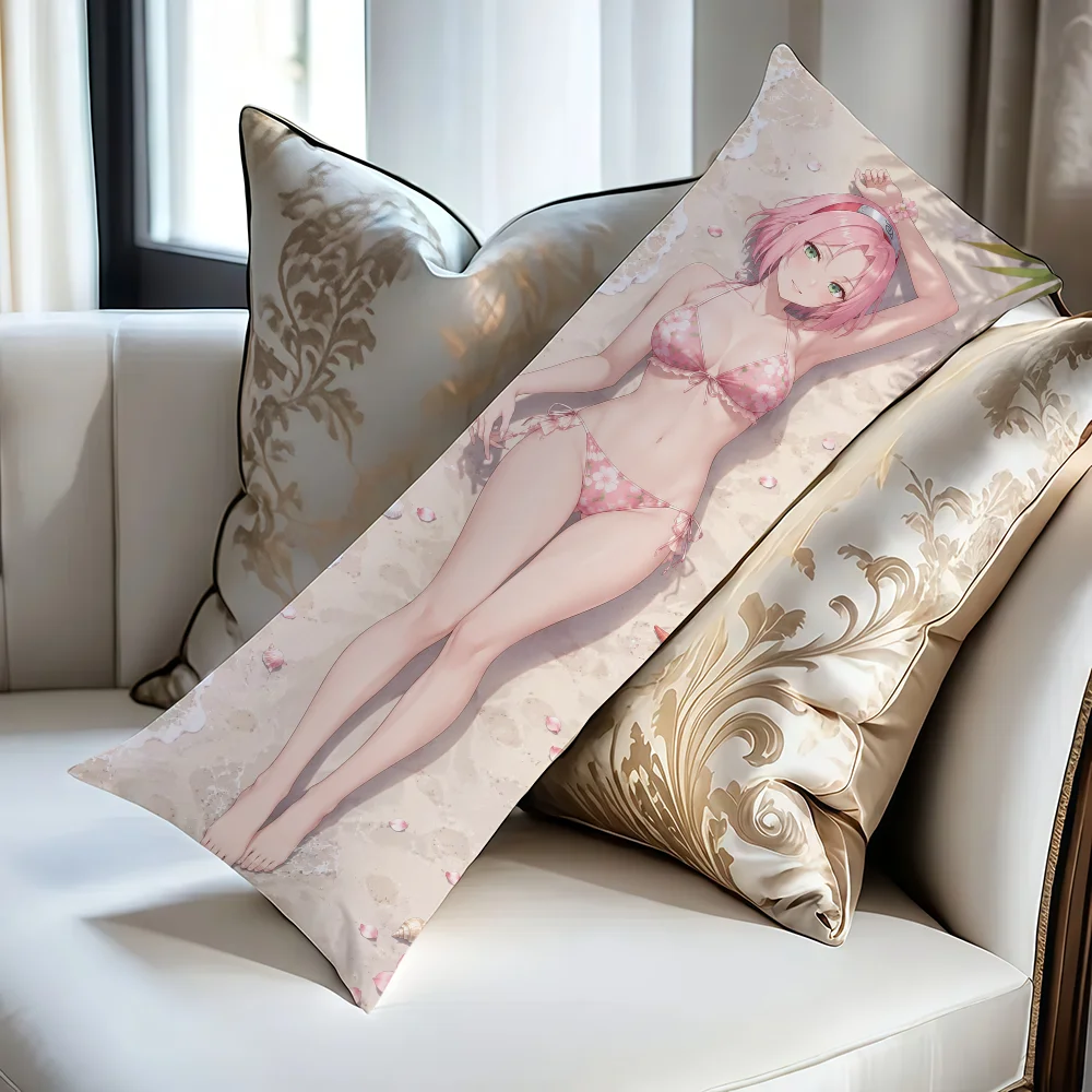 Naruto Haruno Sakura Decorative Body Pillow Cover - Home & Sofa Décor, 51x137CM Dakimakura Case