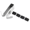 1pc Bathroom Shower Door Hook Stainless Steel Over Glass Door Shower Towel Rack Double Sided Frameless Bathroom Hanger Punch 4