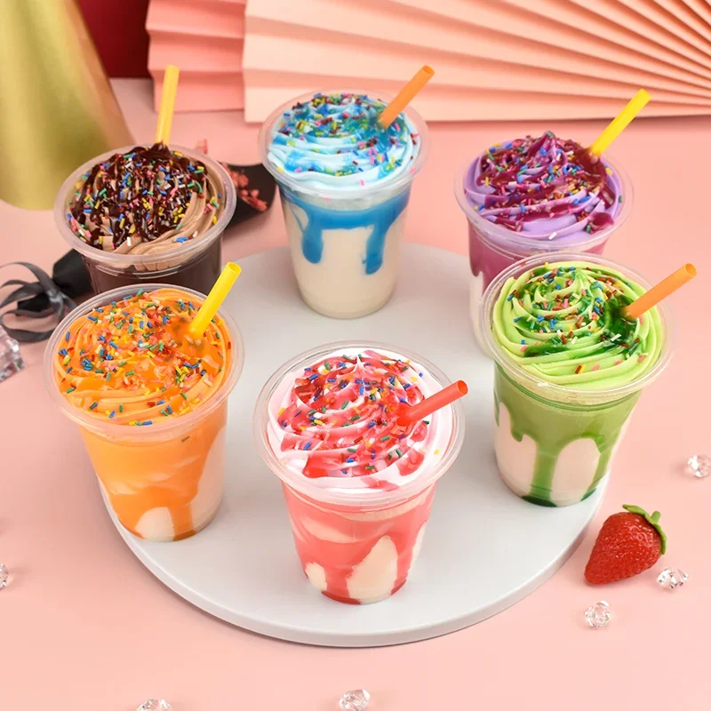 Simulation Fake Ice Cream Dessert Props Hotel Cafe Bar Bakery Dessert House Store Decor Sundae Ice Cream Model Children's Toys food model food photography props kitchen food toys fake food prank toys