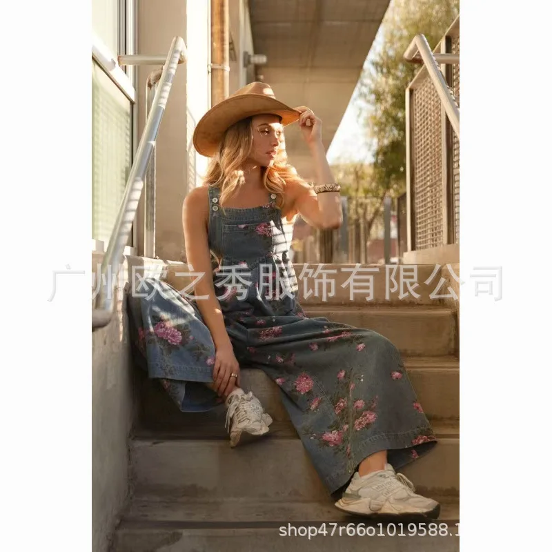 Floral Print Sleeveless Jumpsuit Image 7