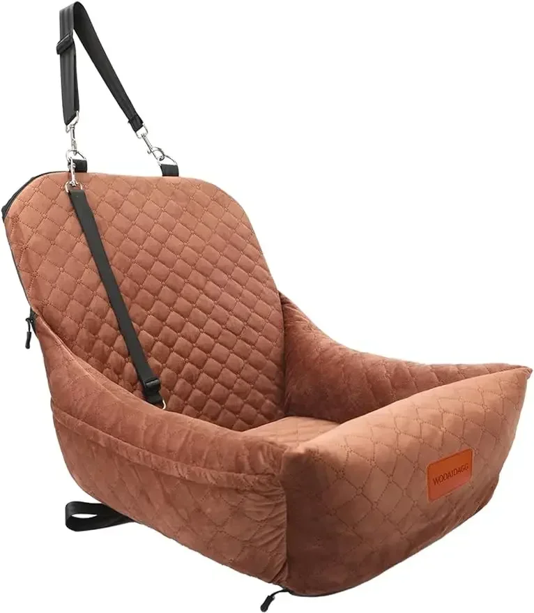 

Dog Car Seat for Small Dogs,Comfy Curve for Pups to Lay Their Heads,Removable and Washable