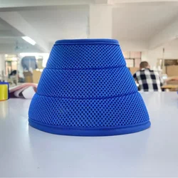 Pet Anti - Bite & Scratch Protective Collar - Elizabethan Grooming Neck Shield - M (Blue)