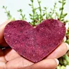 Natural Stone Cobaltocalcite Pink Heart Crystal Raw Rock Mineral Feng Shui Crystal Ornaments Chakras Reiki Healing Stones 4