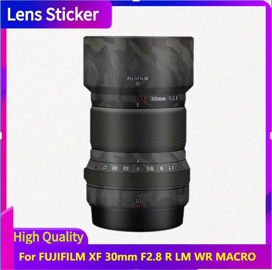 

For FUJIFILM XF 30mm F2.8 R LM WR MACRO Lens Sticker Protective Skin Decal Vinyl Wrap Film Anti-Scratch Protector Coat XF30 F2.8