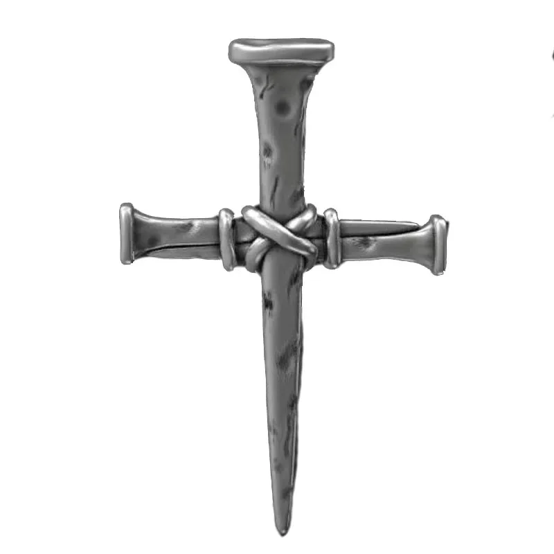 

Кулон из серебра 9,5 пробы с крестом ногтей, 925 г