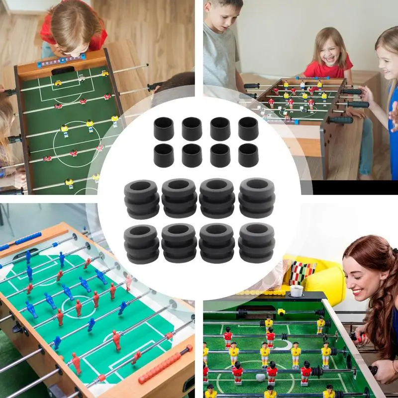 Foosball Bushing Foosball Table Shafts Covers Parts Table Football Board Bearings Soft Rubber Bumper Football