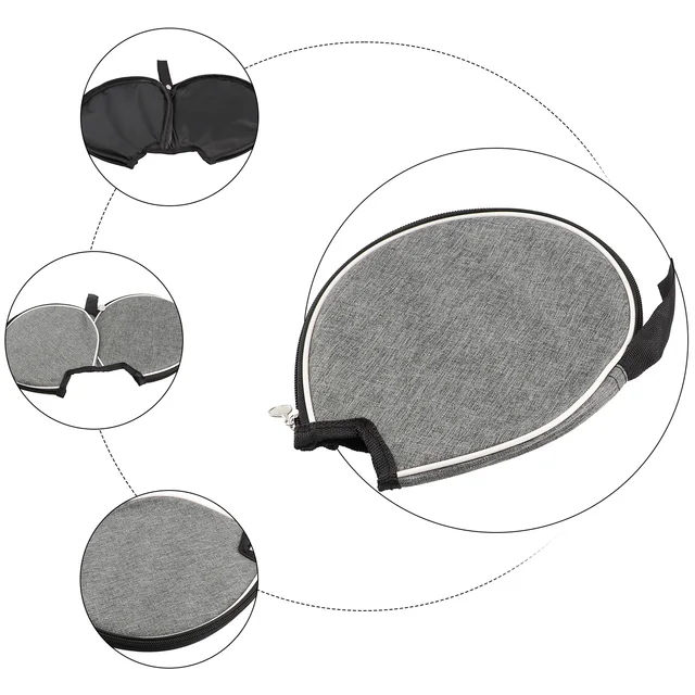 Portable Table Tennis Rackets Bag Semicircle Paddles Case Dustproof Storage Bag Supplies Protective Cover Training Table Tennis 2