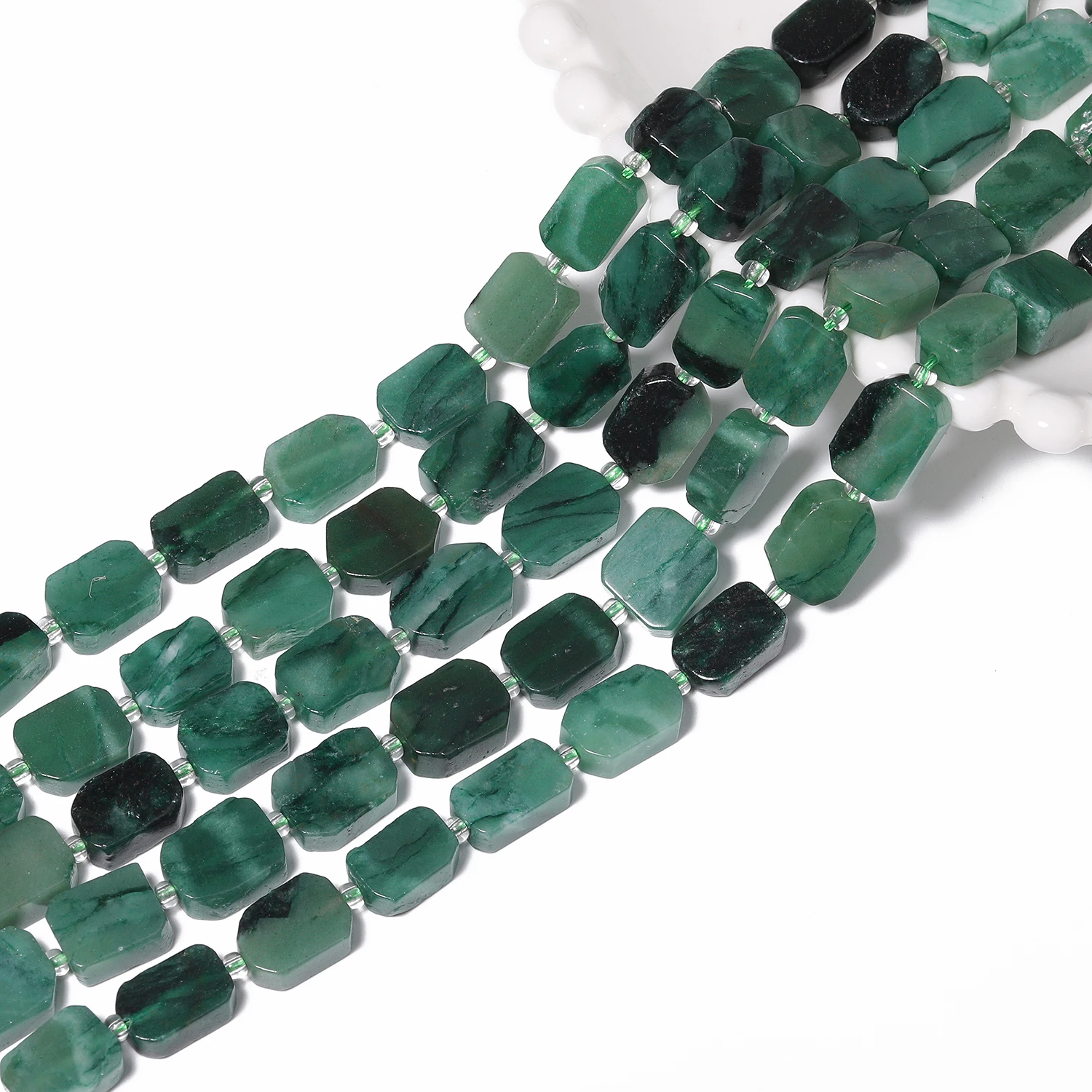 Pietra Preziosa Naturale 8x12 Mm Sfaccettata Verde - Foto 9