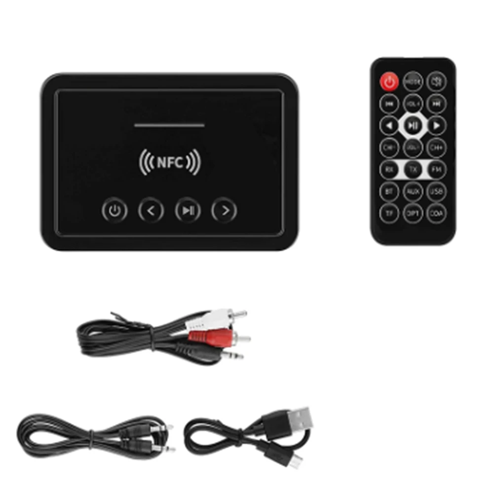 

Bluetooth-ресивер, передатчик, BT5.0, FM, стерео, AUX, 3,5 мм, RCA, оптический, беспроводной, громкая связь, Bluetooth-аудио