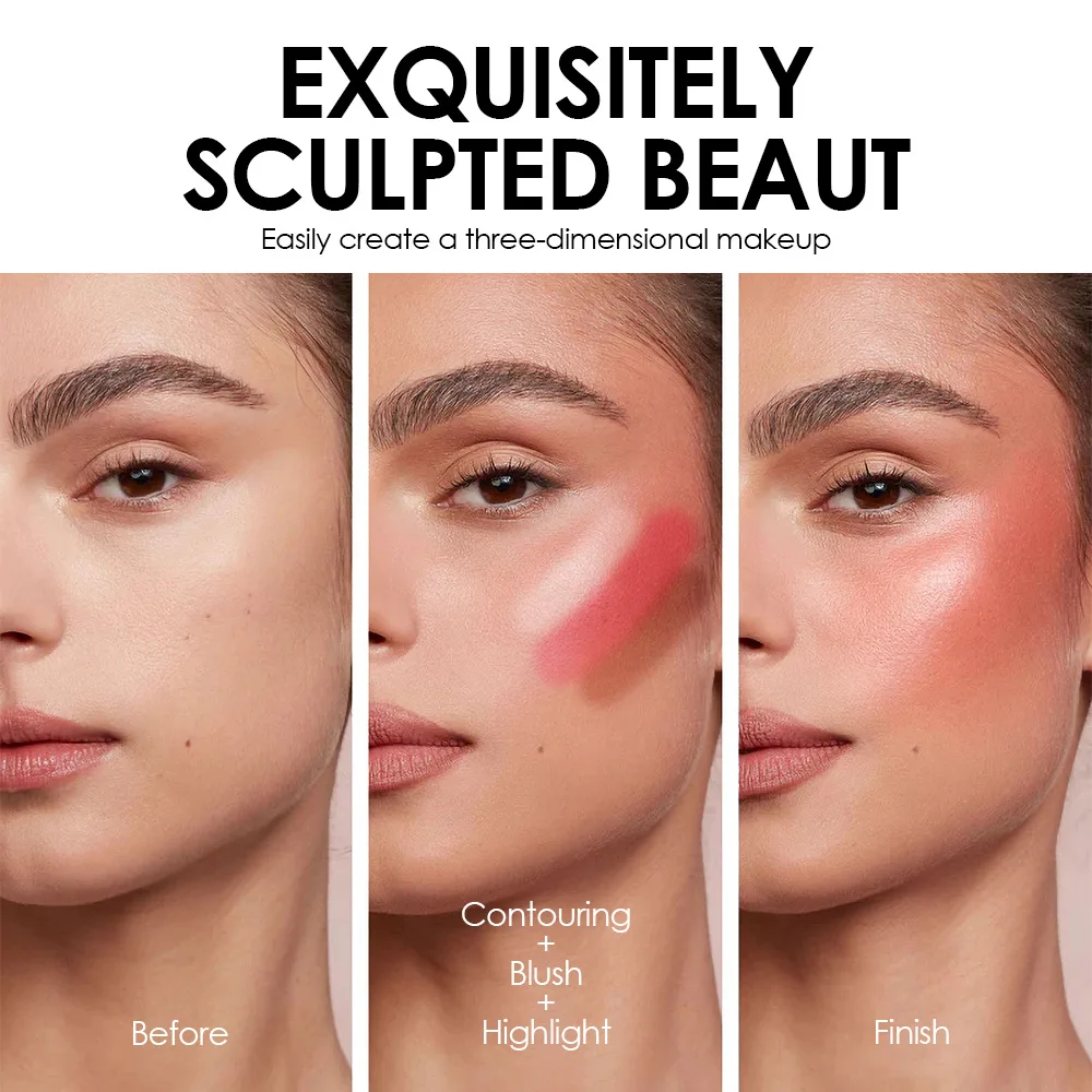 Multifunctional Grooming Stick Four Pack Highlight Brightening Contour Retouching Natural Matte Blush Stick Facial Makeup