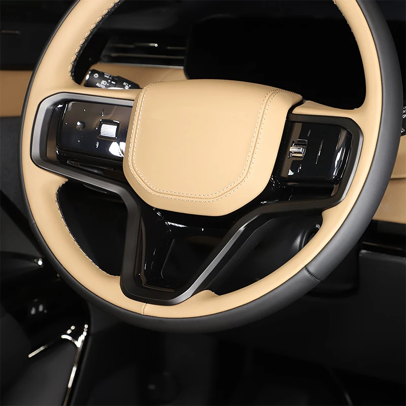 Copripulsante Volante In Fibra Di Carbonio Per Land Rover Evoque 2012-2017 - Accessorio Interni Auto - Foto 11