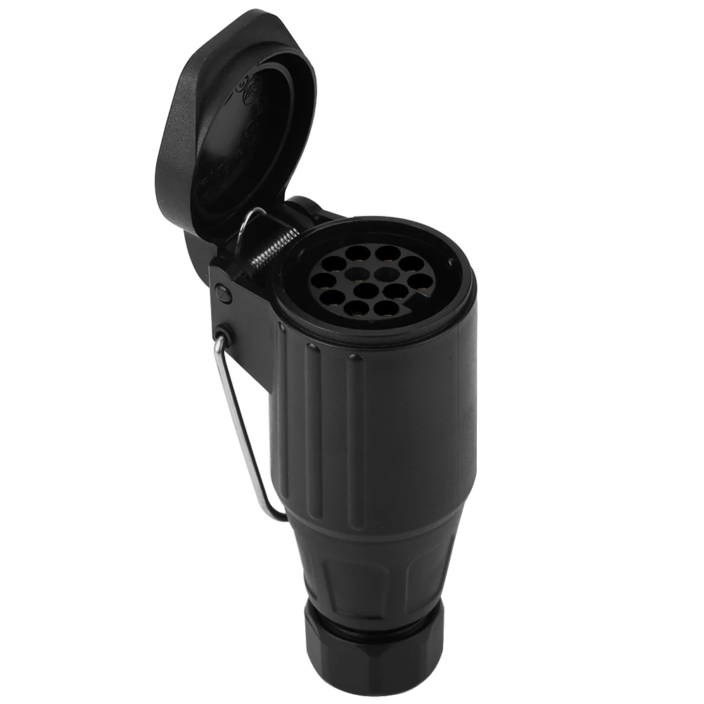 12V 13 Pin Plastic Trailer Plug Socket Wiring Connector Adapter trailer plug adapter trailer socket trailer plug socket For Caravan Towbar Towing