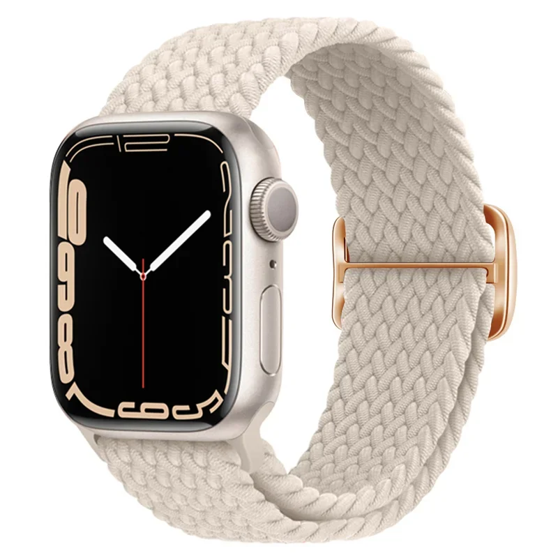 Braided Loop Elastic Watch Strap - Vibrant and Durable Design