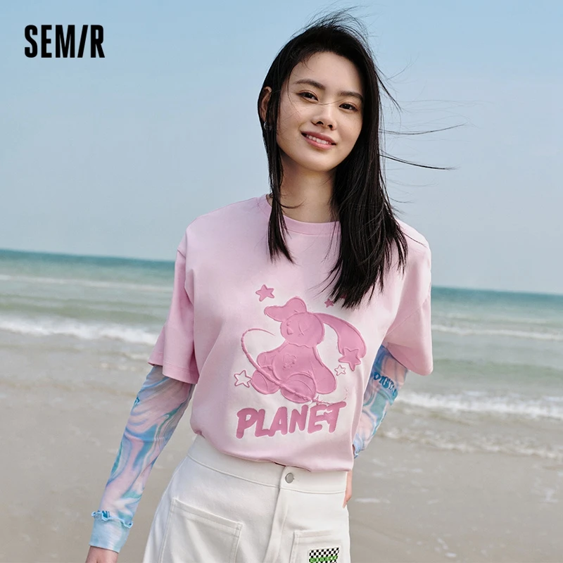 

Semir Short Sleeve T Shirt For Women Loose And Cool 2023 Summer New Antibacterial Tops For Girls