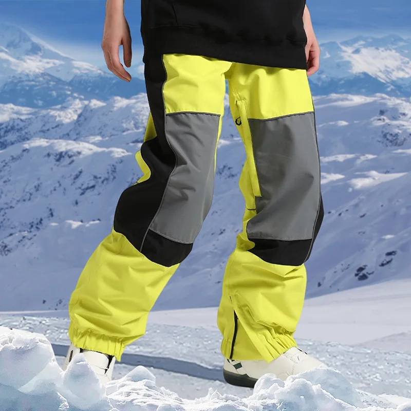 Winter Snowboarding Trousers Men Women Reflective Large Size Windproof  Waterproof Breathable Warm Snow Trousers for Couple - AliExpress