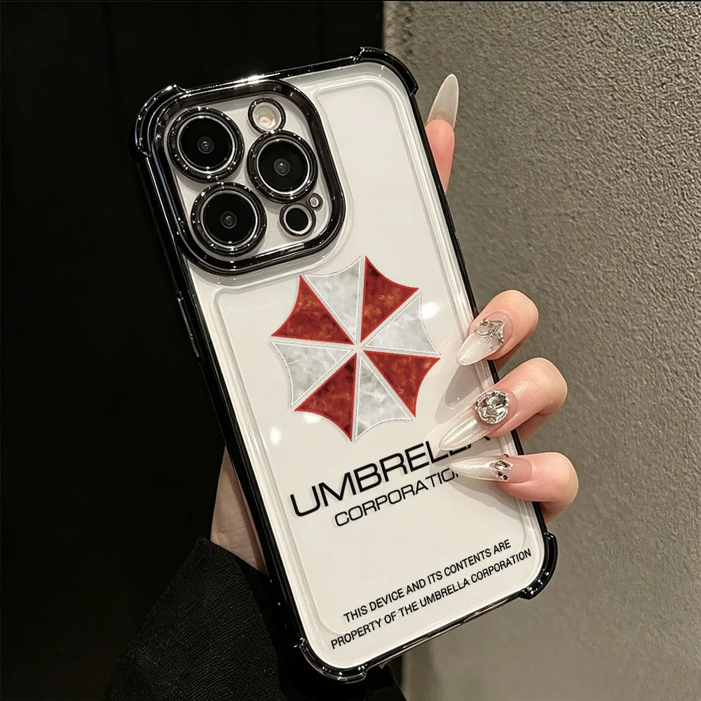 Residents Evil Plating Phone Case with Anti-Fall Airbag Protection