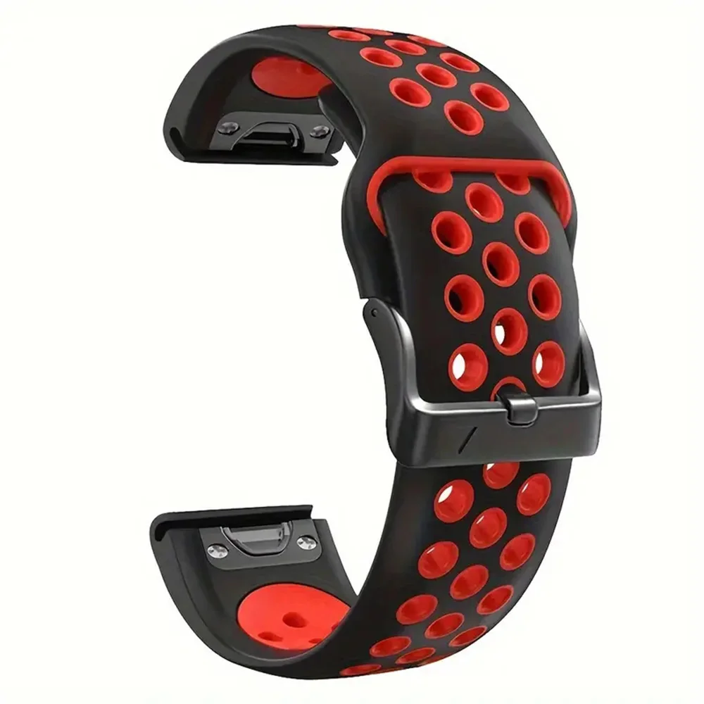 Durable Silicone QuickFit Watch Band with Breathable Design - 22mm/26mm