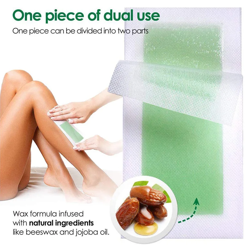 20pcs 18x9cm Depilatory Wax Strips For Hair Removal Epilator Waxing Strip Cold Wax Paper For Face Neck Arm Leg Body Skin Care hair removal wax hair removal tool